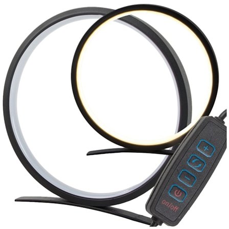 Bordslampa rund - Justerbar färg och ton, nattlampa