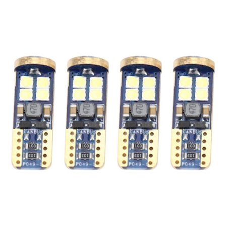 T10 168 Led Auton Polttimo 4kpl 194 W5W 12-Smd 3030 Piirisarja Led Polttimot Canbus Auton Sisätilan Karttakupukupuun Valolle