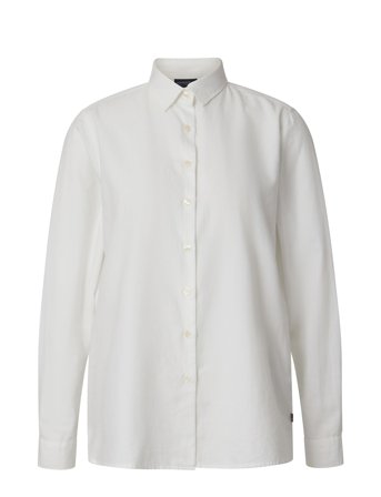 Lexington Clothing Sanna Organic Cotton Light Oxford Shirt - White - L