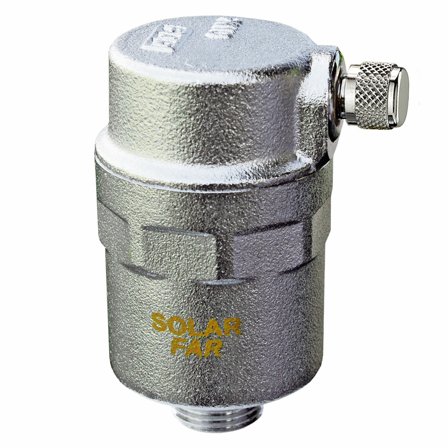 Valvola di sfogo aria FAR per impianti solari 3/8"