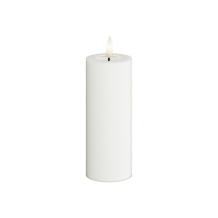 Deluxe Homeart Real-flame batterilys Ø5 hvit (H10)
