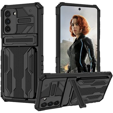 Google Pixel 6A Armor, Cover / etui med 2 kreditkortholdere