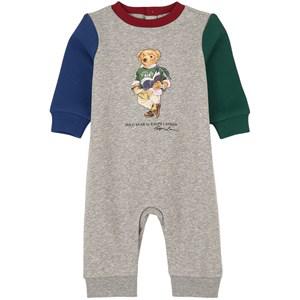 Kids - Ralph Lauren Bear Branded One-piece Grey 9 Months - All in ones - 9 months - Grey