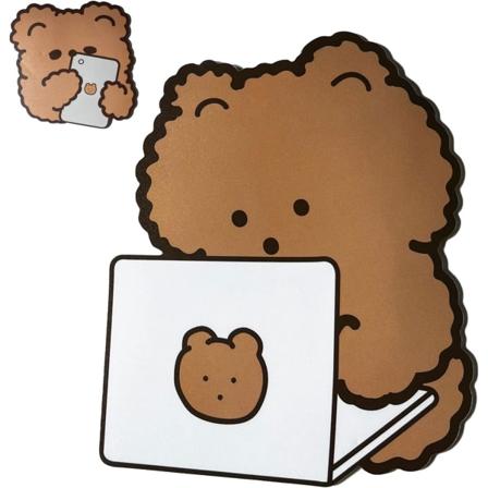 2 kappaletta söpöä hiirimattoa, Kawaii K-pop/Japanilainen hiirimatto, Pieni vedenpitävä PVC-matto, Henkilökohtainen anime-tyyny, Tietokonekarhu