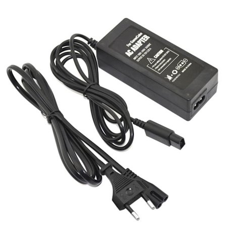 AC 100-240V til DC 12V 3.25A Adapter Kit Strømforsyning Gamepad Opladerkabel Konsoloplader til Game Cube til NGC