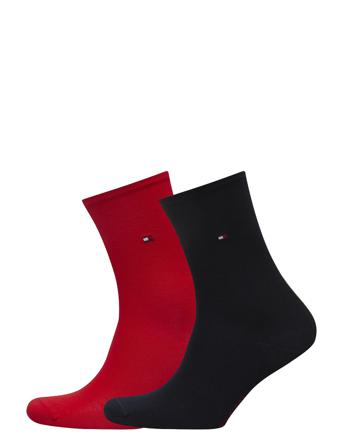 Th Women Sock Casual 2P Underwear Socks Regular Socks Rød Tommy Hilfiger