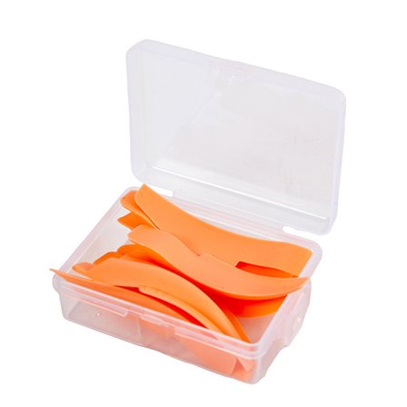 5 par/box Lash Lifting Curlers Curl Silicone Shields Pads Orange