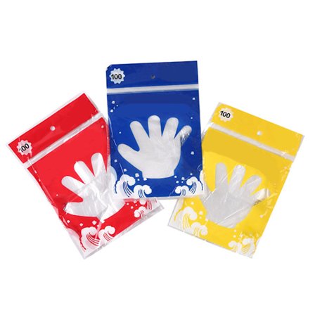 100 STK Fortykket PE Engangshansker for Mathåndtering Matlaging Rengjøring Bedre Motstand