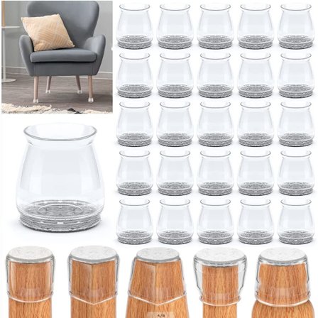 32 stk. silikone stolbenbeskyttere (grå), stolbenbeskyttere