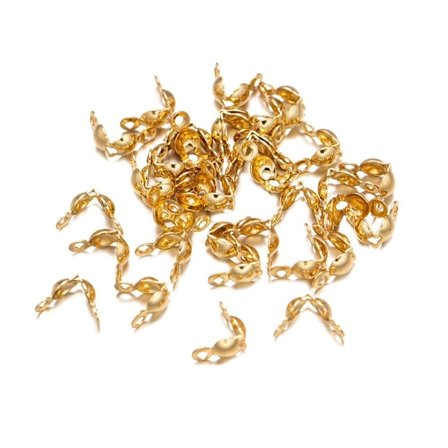 200 st Crimp Beads Sladd Knutskydd Cap Spännen 2 2