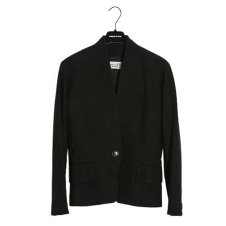 Dior Vintage Pre-owned Uld overtj Sort, Dame Vintage Jakker