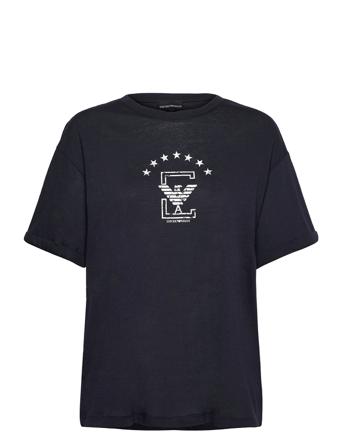 A000197Ba 010008 T-shirts & Tops Short-sleeved Blå Emporio Armani