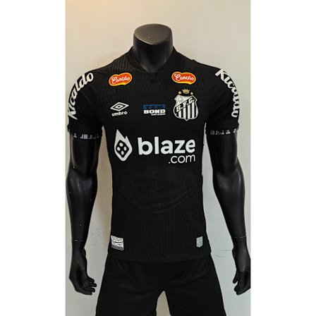 25-26 Santos FC Svart Specialutgåva Spelar Fotbolls T-shirt S-3XL
