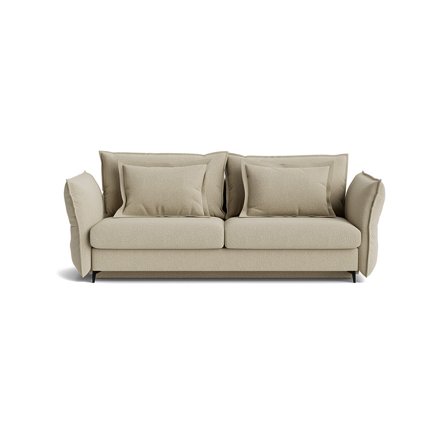 Catania 3 personers sovesofa - Nordic Mørk Beige - 256,3x115x101 - Sofa, sovesofa
