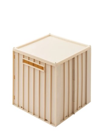 Liewood Elijah Storage Box W. Lid - Beige - ONE SIZE