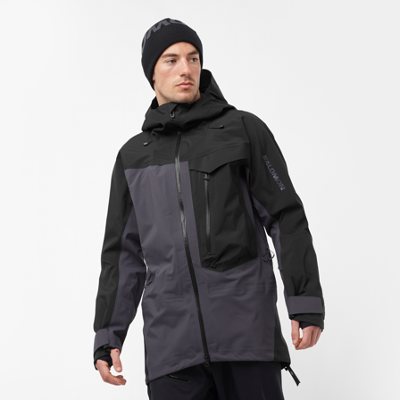 Salomon - veste pour homme Moon Patrol Goretex Jkt M - Deep Black / Periscope - L
