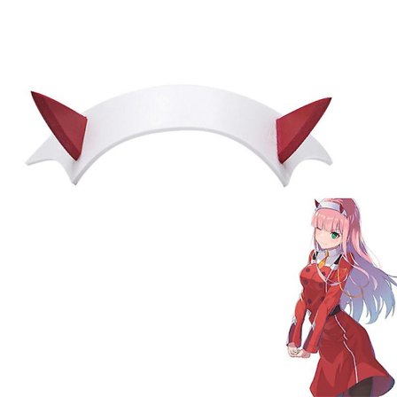 Cosplay Darling In The Franxx Zero Two Pääkoriste Sarvi Hiussolki Pannat