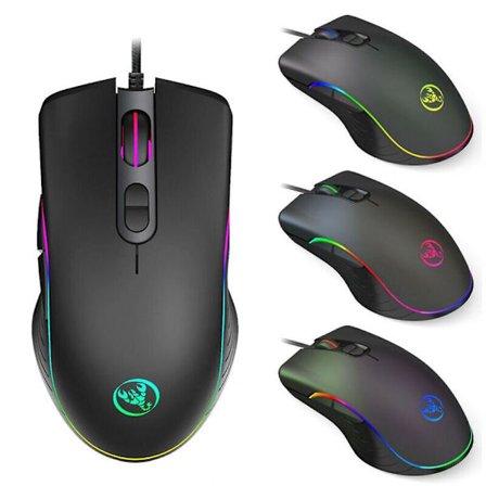 Paris Mouse 6400 Dpi Ergonomisk Håndholdt Rgb Optisk Baggrundsbelyst Kablet Gaming Mus