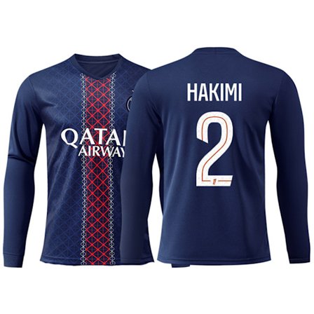 25-26 Paris Saint-Germain F.C. Hjemmedrakt Langermet NO.2 HAKIMI Fotballdrakt S-2XL