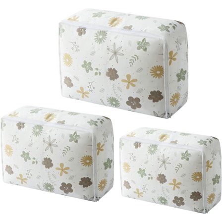 3 kpl PEVA läpinäkyvä vaatepussi, peittopussi, hajuton, vedenpitävä