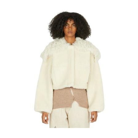 Jacquemus Faux Fur & Shearling Jakke inbo, Dame