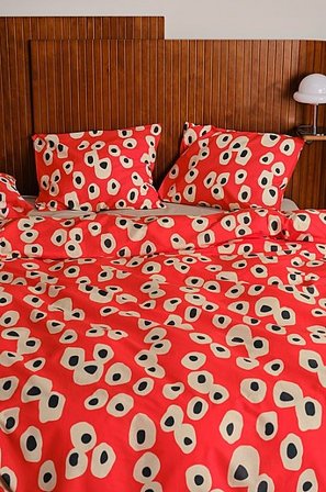 Jotex - Påslakanset Dubbelsäng Ekologisk Tomatröd OVO - Köp Dubbelsäng hos Jotex