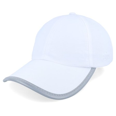 MJM Hats - White unconstructed Lippis - Polyamide/Polyester White Dad Cap @ Hatstore
