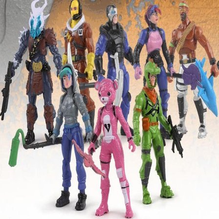 8 stk Fortnite Figurer 9CM julegaver