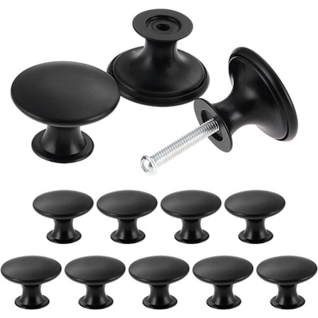 Set med 12 vintage chic skåpknoppar för antika kökslådor,