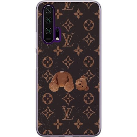 Yhteensopiva Puhelinkuori Honor Honor 20 Pro Ylellinen monogrammikuvio rikkinäisellä nalletaustalla pimeässä muotiestetiikassa