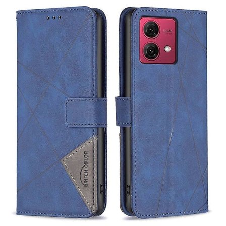 BINFEN COLOR BF05 Deksel til Motorola Moto G84 5G Lommebok Telefondeksel Støtsikkert PU Lær Shell