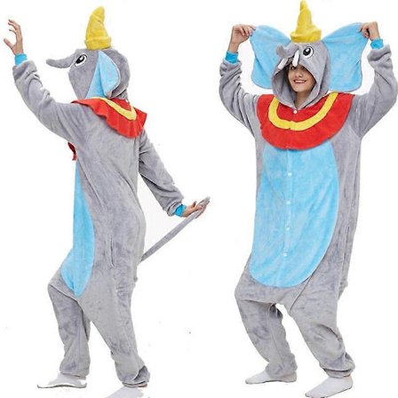 Dumbo pyjamaat eläin asu haalari Halloween Cosplay