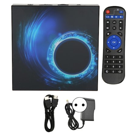 TV-box för Android 10.0 2 GB RAM 16 GB ROM för Allwinner H616 Quad Core 64 Bit 6K HD 3D H.265 för TV-box 100-240 V EU-kontakt