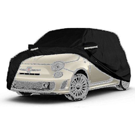 Vedenpitävä auton suojapeite, yhteensopiva Fiat 500/500c/500e/Abarth 500 2007-2022 -mallien kanssa, 4 Tw (ikä) 2025th