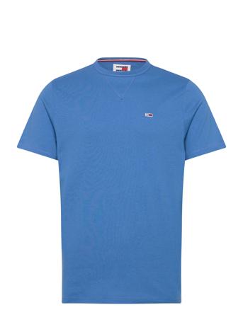Tjm Slim Rib Detail Tee Tops T-Kortærmet Skjorte Blue Tommy Jeans