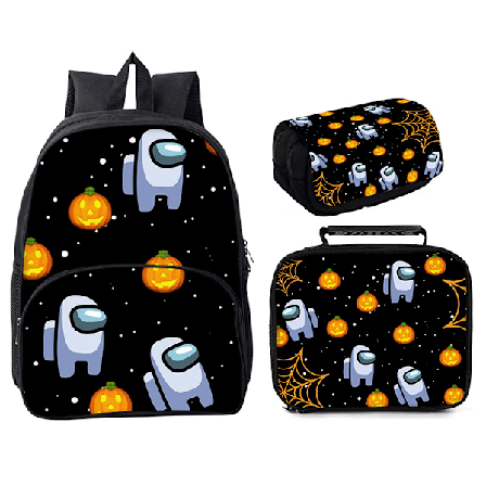 Among Us School Bag Tredelad 16" Ryggsäck Style 11