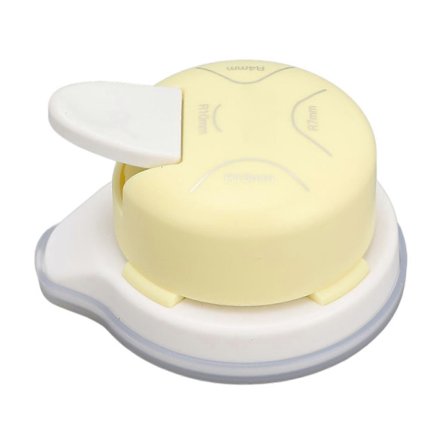 4 i 1 Hjørneafrundingsstempel Bærbar Papirhjørnestempel til Håndværk Fotokort Gul