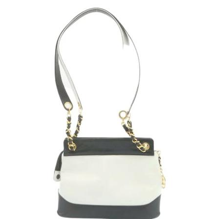 Chanel Vintage, Pre-owned Leather Shoulder Bag Zwart, Dames, Maat:ONE Size