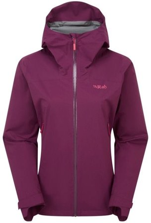 Rab Downpour Light Jacket Womens Mulberry