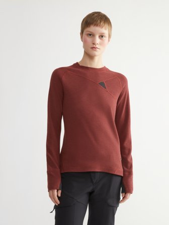 Klättermusen Huge Crew Women's - Madder Red - XL