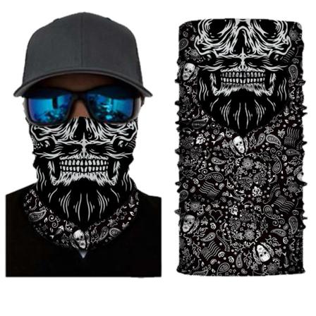 Skull Face Skidmask Med Dödskalle Svart