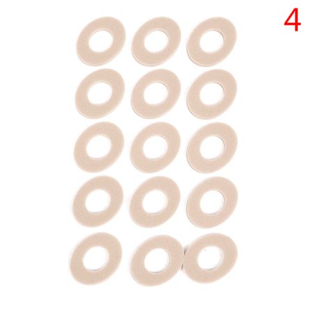 45 stk. ovale, myke skumputer for liktorn, selvklebende liktornputer, vanntette tå- og fotbeskyttere