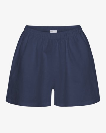 Linen Shorts - Marine Blue - Female - M