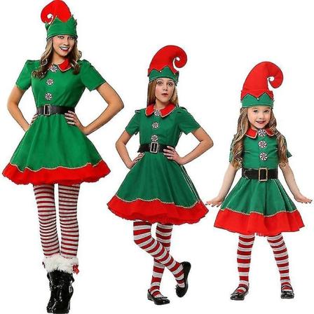 Matchende Elf-kostymer for barn og voksne 170cm Men
