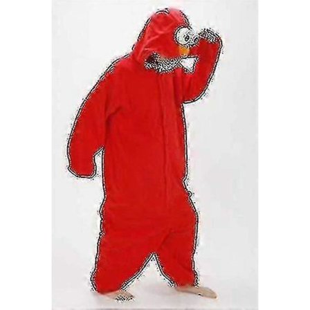 Kuuma tarjous alhaiseen hintaan! Aikuisten Seesamikatu Cookie Elmo -asu -r-Iloinen