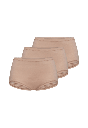 JBS of Denmark 3-pack Maxi Brief Ull Badkläder Dam Beige M