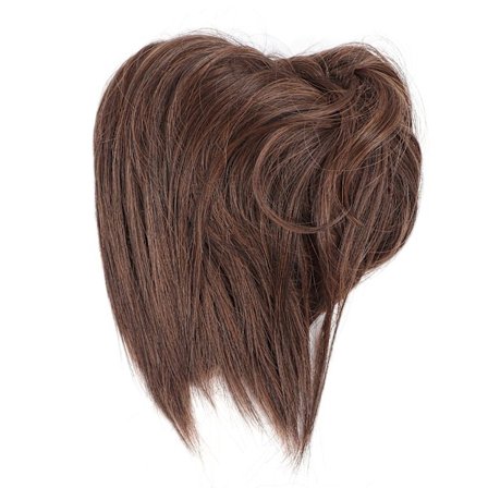 Fluffy Hair Bull Extensions Høytemperaturfiber Messy Bun Hårextensions Rufsete Updo Hårbunker Q17‐M4/30#