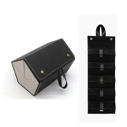 Solglasögonhållare, med 5 fack, resefodral för glasögon