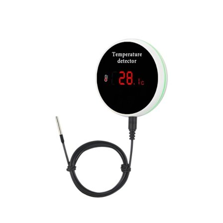 Wifi Temperatur Sensor Tråd Digital Smartlife Termometer Rum Vand Pool Termostat Alarm EU HK