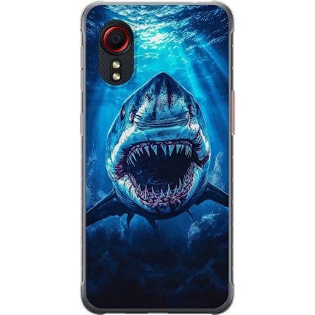 Kompatibelt Mobilskal till Samsung Galaxy Xcover 5 Vithaj i mörker